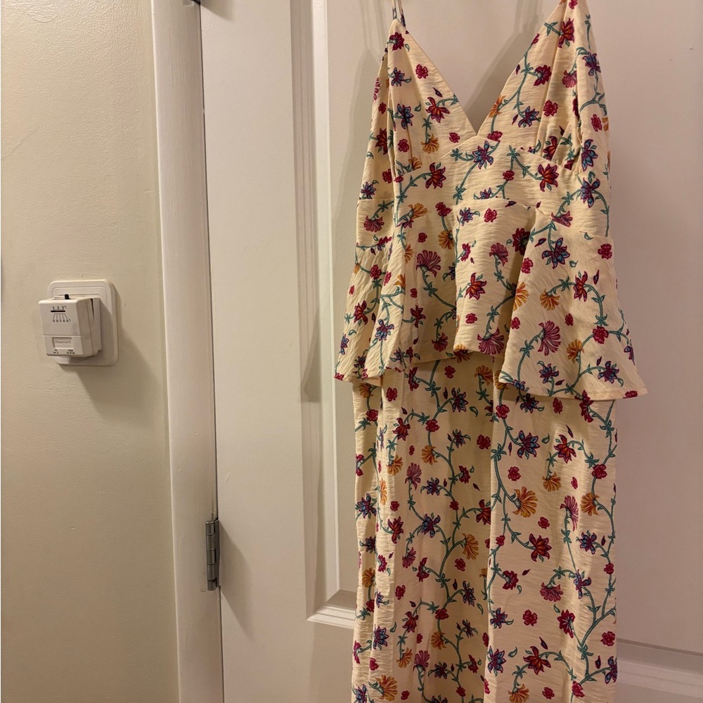 Floral Maxi Dress in Cream